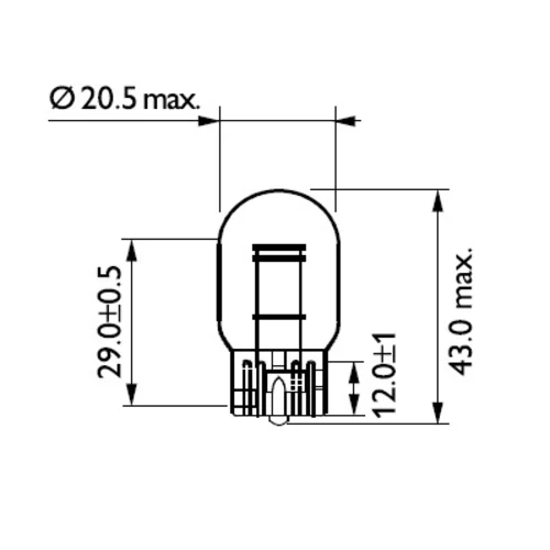 Žiarovka pre smerové svetlo 12066B2 /PHILIPS/ - obr. 2