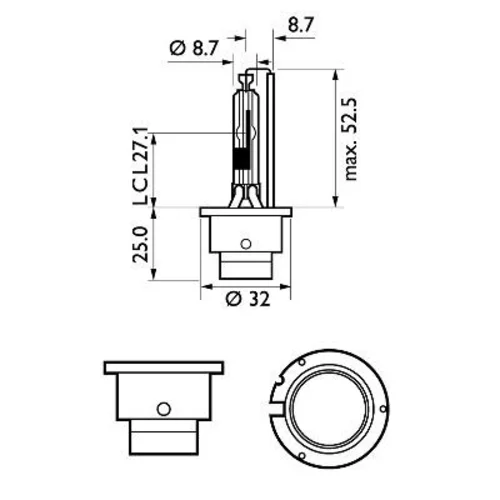 Žiarovka pre diaľkový svetlomet 85126WHV2S1 /PHILIPS/ - obr. 2