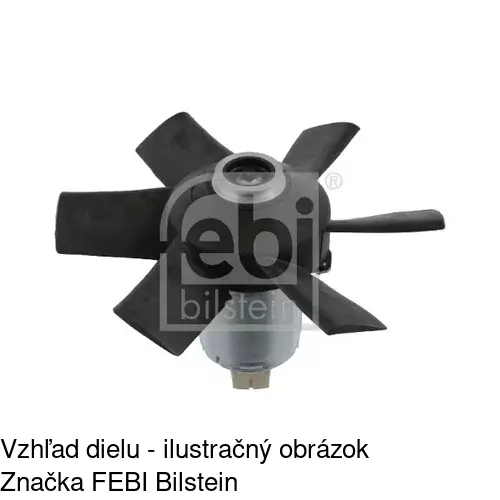 Ventilátor bez krytu / podpery 130723U2 /POLCAR/ - obr. 1