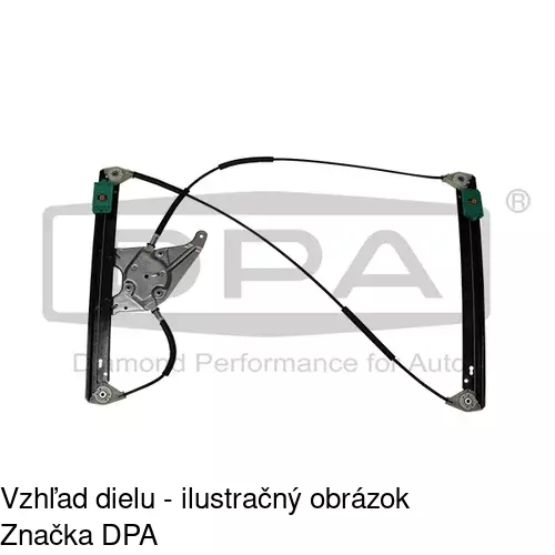 Mechanizmus sťahovania okna elektrický bez motora 1323PSG1 /POLCAR/ - obr. 4