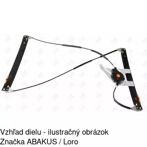 Mechanizmus sťahovania okna elektrický bez motora 1323PSG1 /POLCAR/ - obr. 5