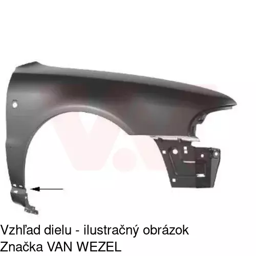 Predný blatník 132402-1 /POLCAR/ - obr. 2
