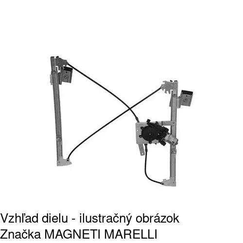 Mechanizmus sťahovania okna elektrický bez motora 1324PSG1 /POLCAR/ - obr. 4