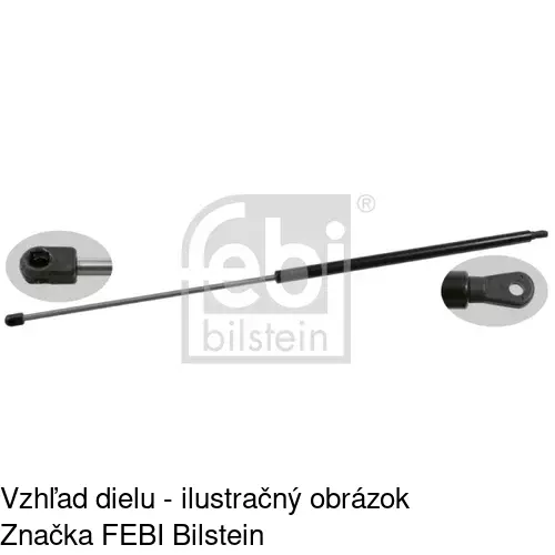 Plynová pružina 1326AS /POLCAR/ - obr. 2