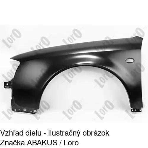 Predný blatník 1327011J /POLCAR/ - obr. 1
