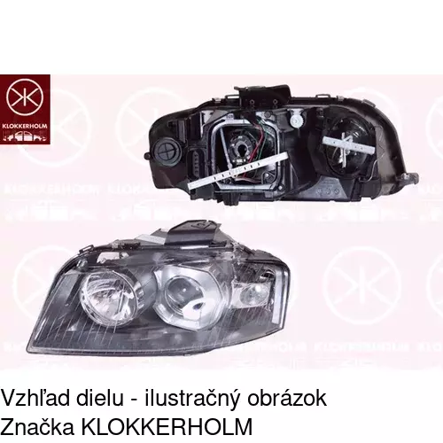Hlavný reflektor 1331101E /POLCAR/ - obr. 1