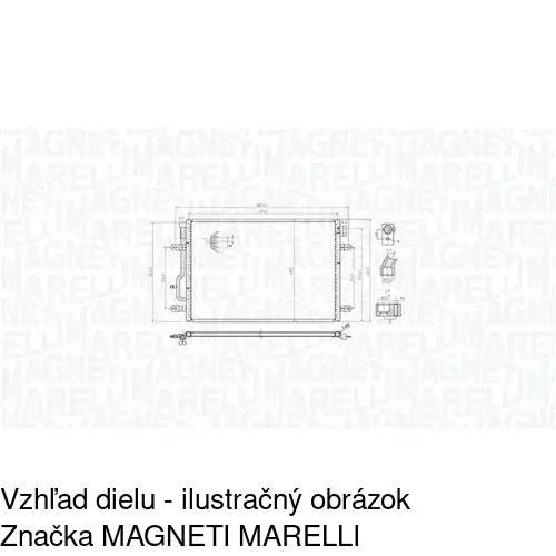 Chladiče klimatizácie 1334K8C1 /POLCAR/ - obr. 1