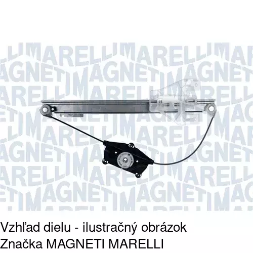 Mechanizmus sťahovania okna elektrický bez motora 1337PSG4 /POLCAR/ - obr. 1