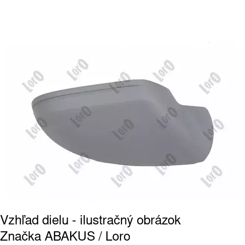 Rám vonkajšieho zrkadla 13E155PM /POLCAR/ - obr. 2