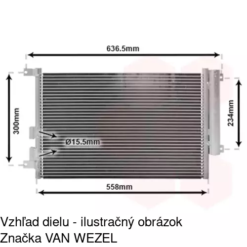 Chladiče klimatizácie 1408K8C2 /POLCAR/ - obr. 4