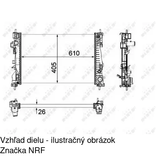 Chladiče vody 142108A3 /POLCAR/ - obr. 1