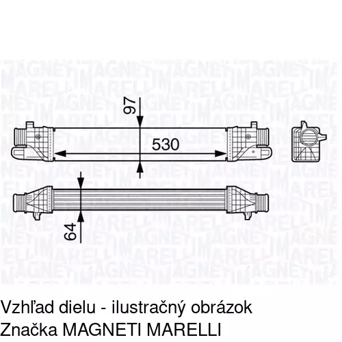 Chladiče vzduchu (Intercoolery) POLCAR 1421J82X