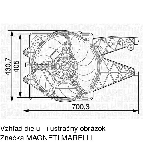 Ventilátory chladičov POLCAR 142523W4X