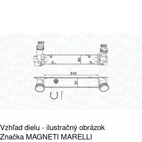 Chladiče vzduchu (Intercoolery) POLCAR 2001J8-1