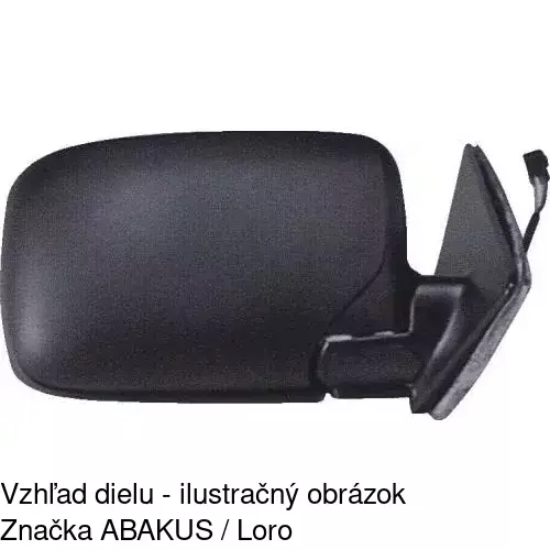 Sklo vonkajšieho zrkadla s držiakom 2008541E /POLCAR/ - obr. 4