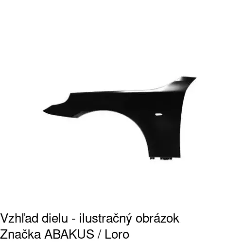 Predný blatník 201701QJ /POLCAR/ - obr. 1