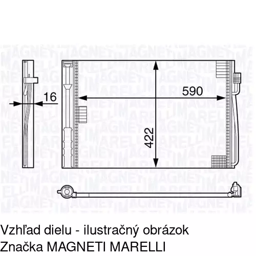 Chladiče klimatizácie 2017K8C1 /POLCAR/ - obr. 1