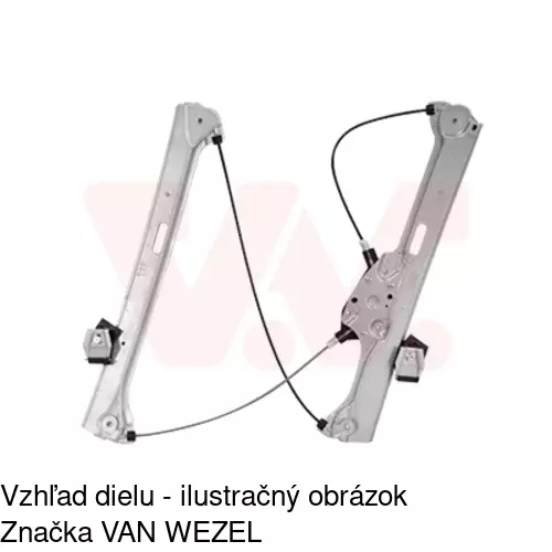 Mechanizmus sťahovania okna elektrický bez motora 2017PSG2 /POLCAR/ - obr. 3