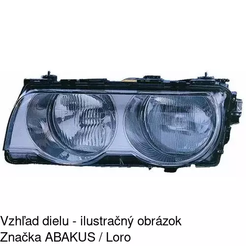 Hlavný reflektor 2022103U /POLCAR/ - obr. 1