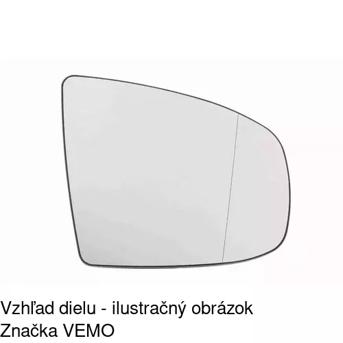 Sklo vonkajšieho zrkadla s držiakom 2051556M /POLCAR/ - obr. 2