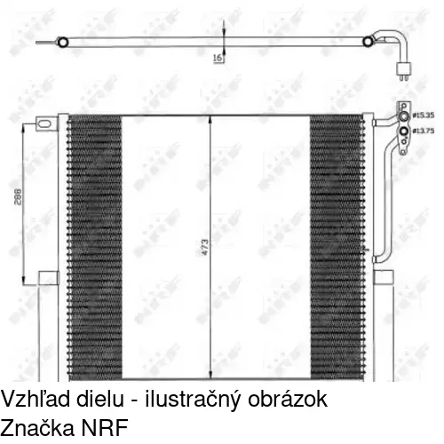 Chladiče klimatizácie 2055K8C1 /POLCAR/ - obr. 1