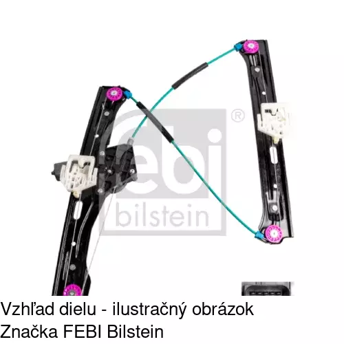 Elektrický mechanizmus okna dverí 20C1PSE1E /POLCAR/ - obr. 2