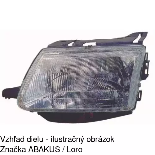 Hlavný reflektor 230609-E /POLCAR/ - obr. 2