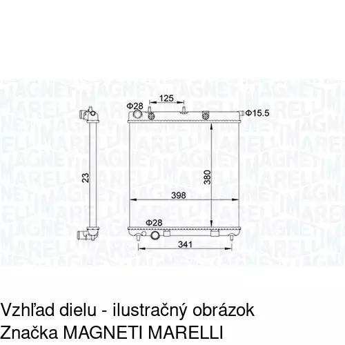 Chladiče vody POLCAR 231508A3
