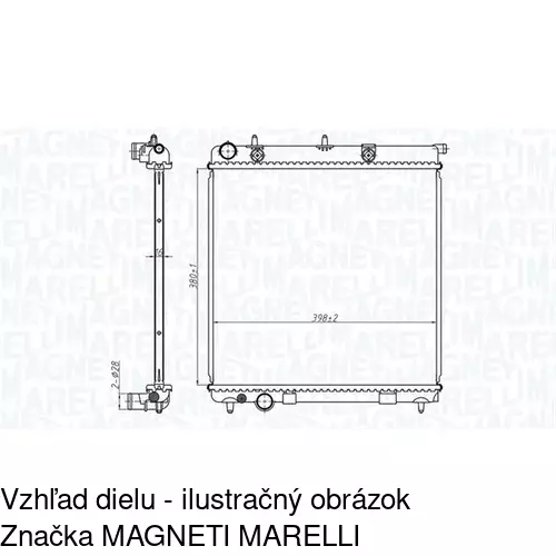 Chladiče vody 231508A5 /POLCAR/ - obr. 2