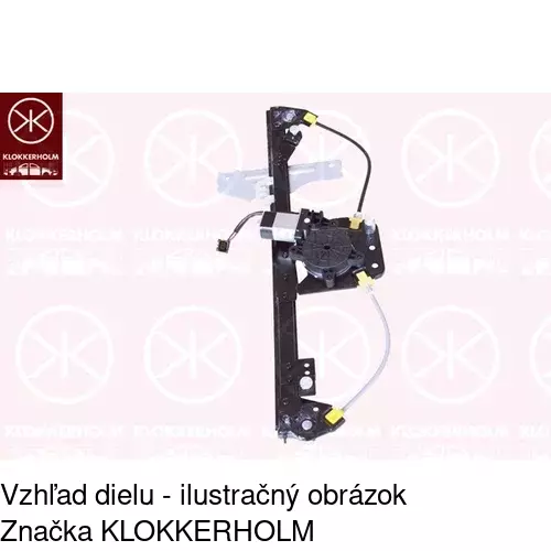 Mechanizmus sťahovania okna elektrický bez motora 2318PSG2E /POLCAR/ - obr. 1