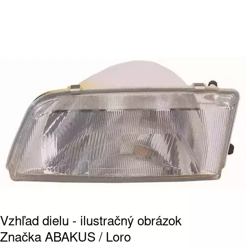 Hlavný reflektor 2324093E /POLCAR/ - obr. 1