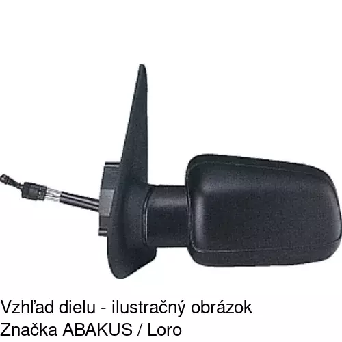 Vonkajšie zrkadlo 2324511M /POLCAR/ - obr. 3