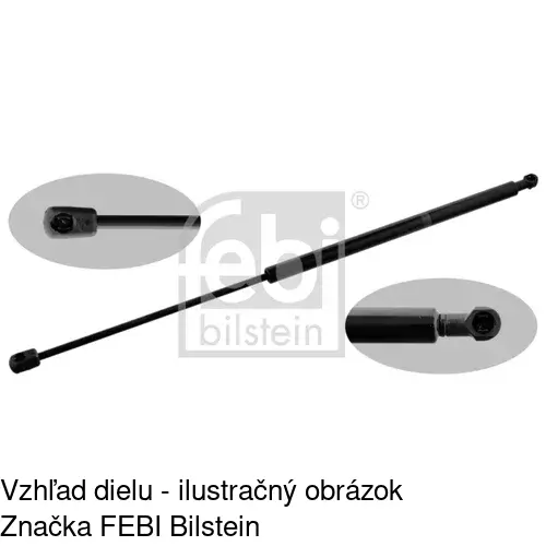 Plynová pružina 2324AB /POLCAR/ - obr. 1