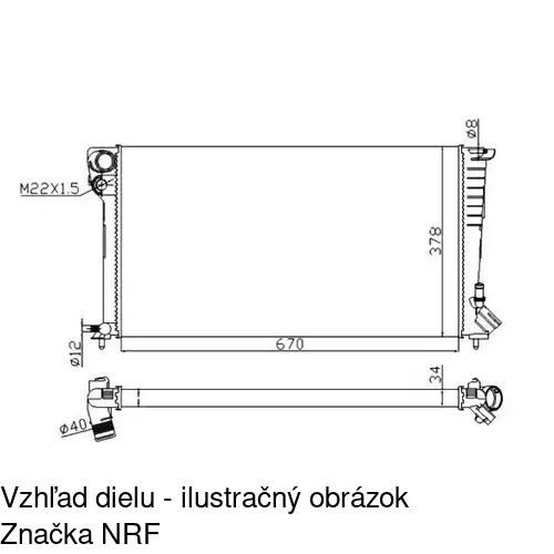 Chladiče vody 232608A8 /POLCAR/ - obr. 3
