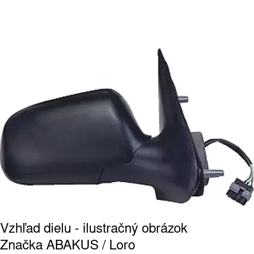Vonkajšie zrkadlo 2326514M /POLCAR/ - obr. 5