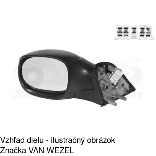 Vonkajšie zrkadlo 2327514E /POLCAR/ - obr. 2