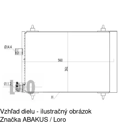 Chladiče klimatizácie 2327K8C1 /POLCAR/ - obr. 2
