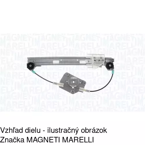 Elektrický mechanizmus okna dverí 2327PSE1 /POLCAR/ - obr. 4