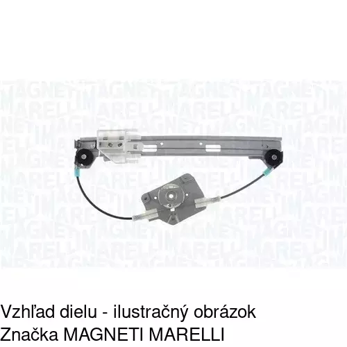 Elektrický mechanizmus okna dverí 2327PSE2 /POLCAR/ - obr. 3