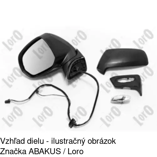 Vonkajšie zrkadlo 2331514M /POLCAR/ - obr. 2