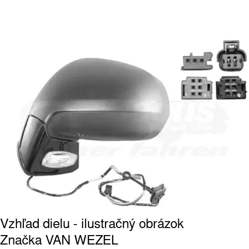 Vonkajšie zrkadlo 2331517M /POLCAR/ - obr. 3