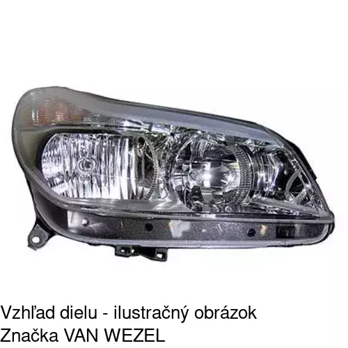 Hlavný reflektor 233310-E /POLCAR/ - obr. 3