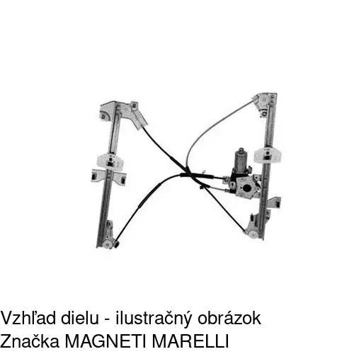 Elektrický mechanizmus okna dverí 2350PSE1 /POLCAR/ - obr. 2