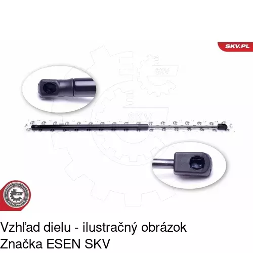 Plynová pružina 2381AB /POLCAR/ - obr. 4