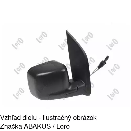 Vonkajšie zrkadlo 2391521E /POLCAR/ - obr. 5
