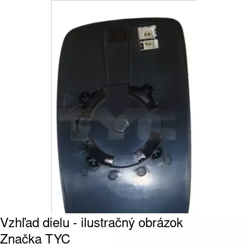 Sklo vonkajšieho zrkadla s držiakom 2396554M /POLCAR/ - obr. 4