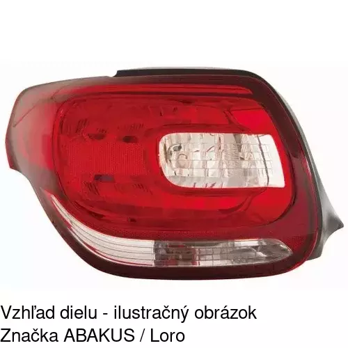 Zadné svetlo POLCAR 23B187-T