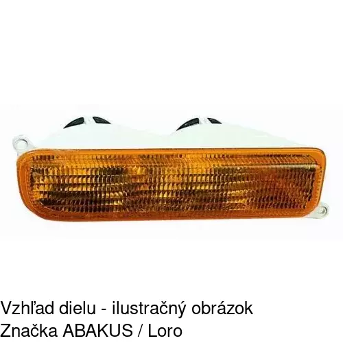 Predná smerovka s obrysom POLCAR 240420-6