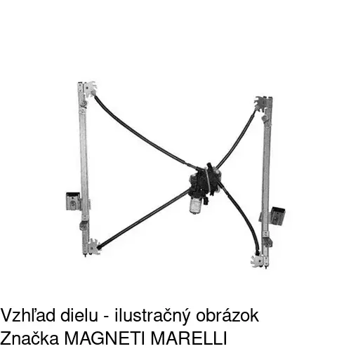 Elektrický mechanizmus okna dverí 2421PSE1 /POLCAR/ - obr. 1