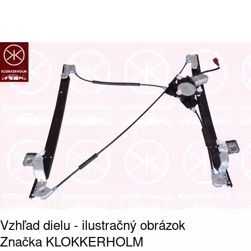 Mechanizmus sťahovania okna elektrický bez motora POLCAR 2421PSG2